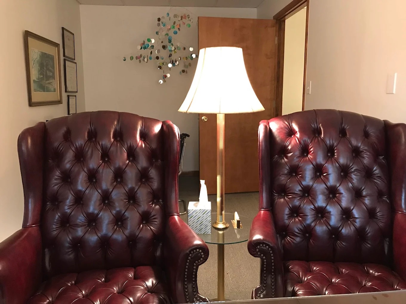 Consultation seating at Lorelei M. Lanier's estate planning office in Columbus Ohio